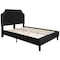 Flash Furniture Full Size Black Fabric Platform Bed with Mattress SL-BM10-6-GG - alternate 9